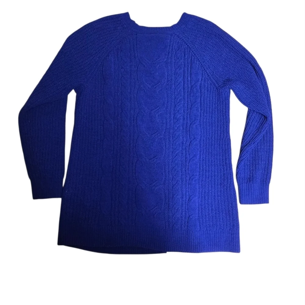 JJill Purple Chenille Sweater Soft Size Medium - Picture 2 of 5